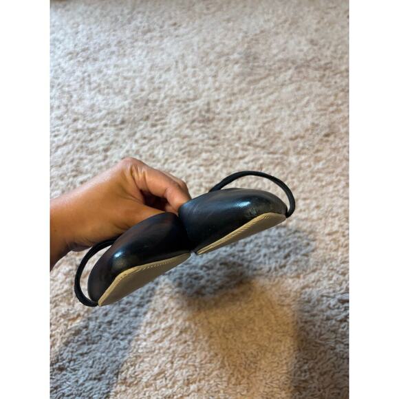 Sava by Anthropologie black leather flats sz 8 - Picture 3 of 9